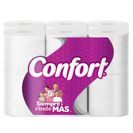 Confort Papel Higienico Doble Hoja 50 metros 12 rollos | Apishop.cl
