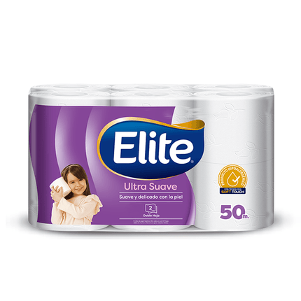 Elite Papel Higiénico Doble Hoja 50 metros 16 rollos | Apishop.cl