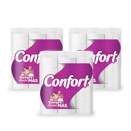 Confort Papel Higiénico Doble Hoja 30 metros 2 MANGAS | Apishop.cl