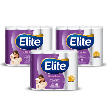 Elite Papel Higiénico Doble Hoja 25 metros 2 MANGAS | Apishop.cl