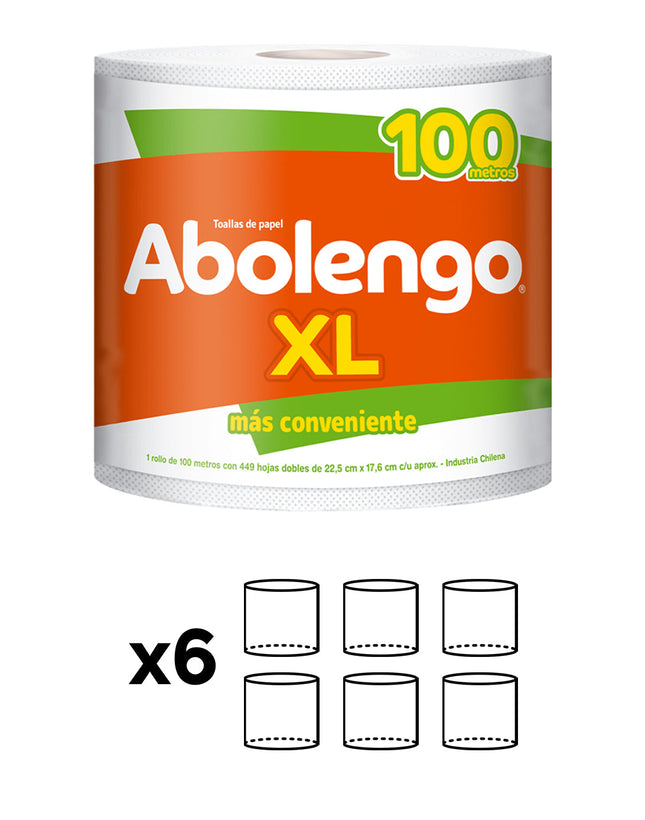 Abolengo Toalla de Papel XL 100m 1 MANGA | Apishop.cl