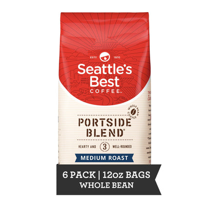 Coffee Seattle's Best Portside Blend, tostado medio, 6 x 340 g