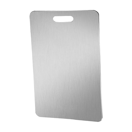 Tabla De Cortar De Acero Inoxidable, Tabla Para Galletas Y Pizza, Placa De Descongelación De Carne Resistente, Mediana