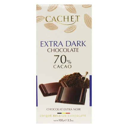 Barra Chocolate Extra Negro 70 Cachet 12 x 100 g | Apishop