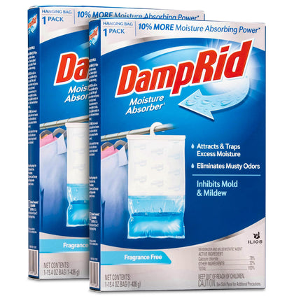 Absorbedor de humedad ILIOS Damp Rid bolsa colgante 436 g, paquete de 2