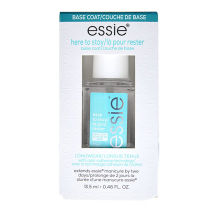 Capa base Here To Stay para el cuidado de las uñas, 13,5 ml, 8 g, vegana