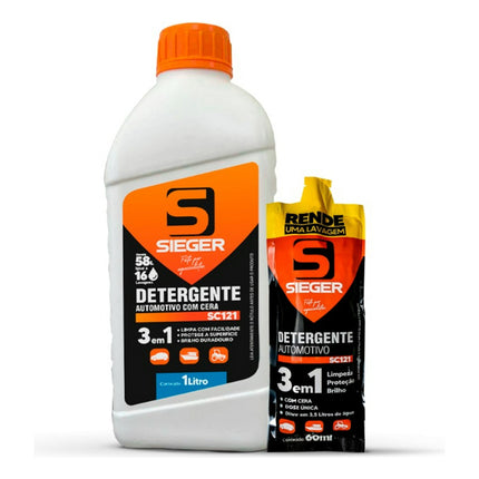 Detergente Automotriz Con Cera Sieger 1 Lt