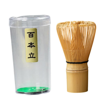 Batidor De Té De Bambú, Herramientas Con Cepillo Chasen, Batidor De Té Verde Reutilizable Para Principiantes, Tipo Chasen 100