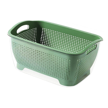 Cesta Para Lavar Frutas Y Verduras, Limpieza Multiusos Para Cereales, Pasta, Uvas, Verde, Grande