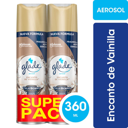 Desodorante Ambiental Aerosol Encanto de Vainilla Lata Pack 2 Un, 2 Un x 360 ml c/u