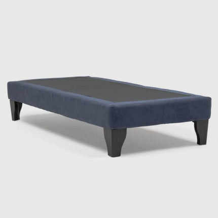 Base De Cama Europea 1 Plaza Azul Lino 90X200cm