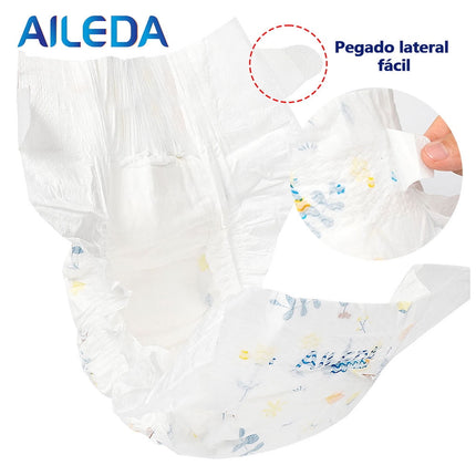 Pañales Infantiles Desechables Aileda - Tamaño Xg (12-15 Kg) 14 Unidades Paquete Portátil Sin Género Específico