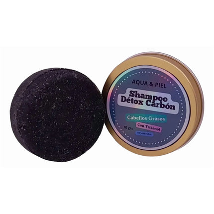 Shampoo Sólido Carbón Détox Cabello Graso