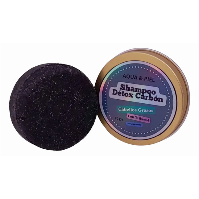 Shampoo Sólido Carbón Détox Cabello Graso