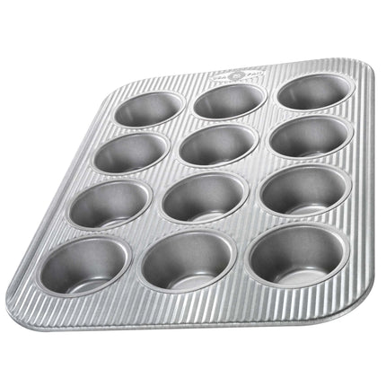 Molde para magdalenas USA Pan para hornear, 12 cavidades, acero aluminizado