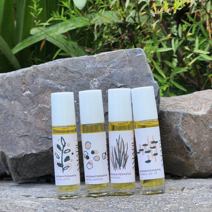 Kit Aromaterapias en roll on | 4 variedades | Cuidado completo