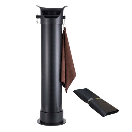 Coffee Knock Bucket Coffee Grounds Contenedor Con Toallas Bolsas De Basura Negro
