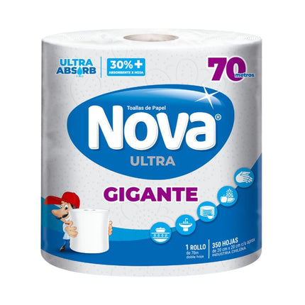 Toalla de Papel Gigante Doble Hoja 70 m, 1 Un
