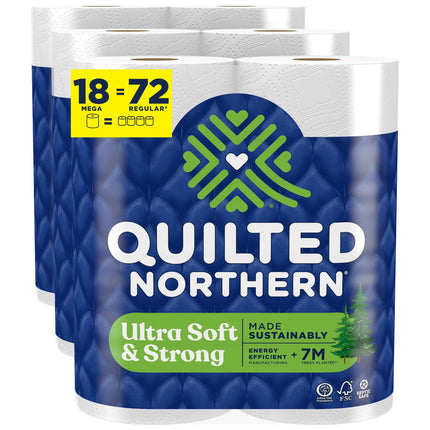 Papel higiénico acolchado Northern Ultra Soft & Strong 18 Mega