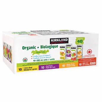 Jugos Variedades Kirkland 40 un x 200 ml | Apishop.cl