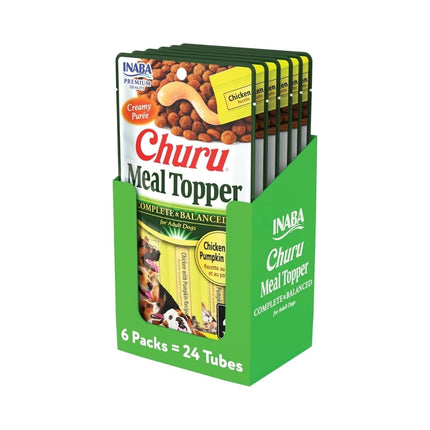 Caja Churu Perro Meal Topper Pollo/calabaza 6 Un. (24 Tubos)