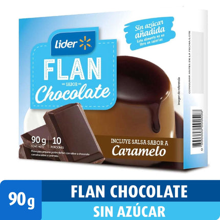 Flan Sabor Chocolate Sin Azúcar Añadida, 90 g | Apishop