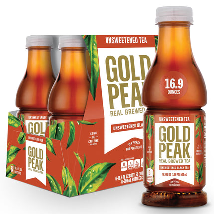 Té sin azúcar Beverage Gold Peak Tea, 500 ml, paquete de 6 unidades, Coca-Cola