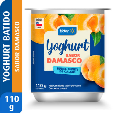 Yoghurt Batido Sabor Damasco Pote, 110 g - | Apishop