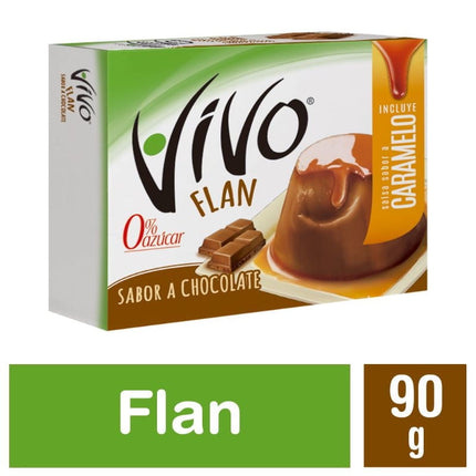 Flan Chocolate Con Caramelo, 90 g - Vivo | Apishop