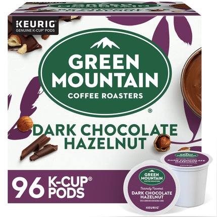 Cápsulas de chocolate negro con avellanas, 96 K-Cup, de Coffee Green Mountain
