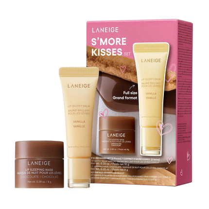Set de cuidado de la piel LANEIGE S'more Kisses, máscara para dormir y bálsamo para labios
