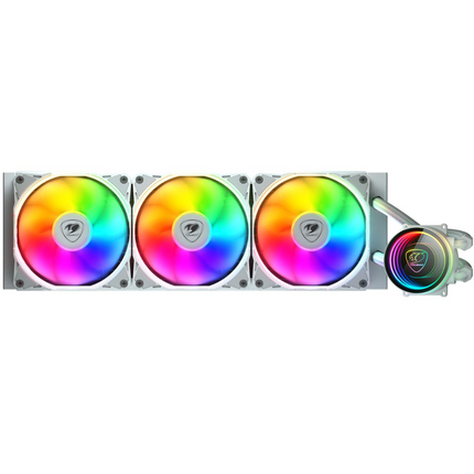 Refrigeración Líquida Cougar Poseidon Elite ARGB 360mm White Compatible Intel y AMD