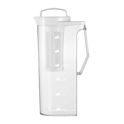 Jarra De Agua Para Refrigerador Con Tapa Y Escala Para Bebidas Frías/calientes, 2,2 L