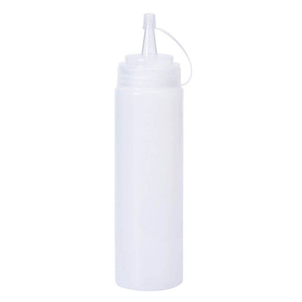 Set 3 Botella Dispensadora Salsa Graduada Transparente 600ml