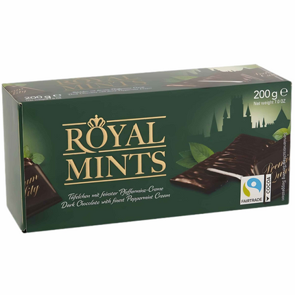 Chocolate con Menta Royal Thins, 200 g - Halloren | Apishop
