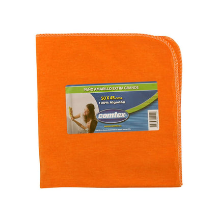 Paño Aseo Comtex Amarillo 50 x 45 cm