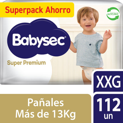 Pañal Babysec Super Premium XXG 112Un