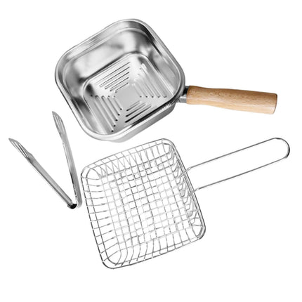 Freidora Pequeña Con Cesta Multifuncional Para Exteriores Para Guisos De Albóndigas Y Pescado