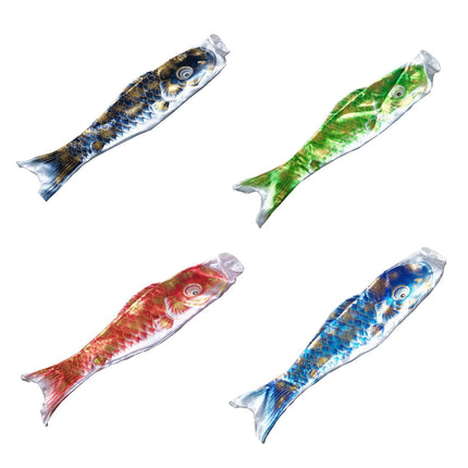 4 Piezas De Banderas Japonesas De Carpa Con Manga De Viento, Bandera De Pescado Para El Hogar, Sushi, Bar, Restaurante, 100cm