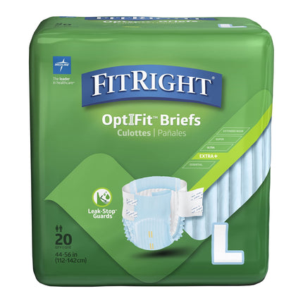 Pañales para adultos Medline FitRight OptiFit Extra+ Large 44-56
