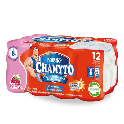 Bebida Láctea Probiótico Sabor Frutilla Multipack Botella, 80ml | Apishop
