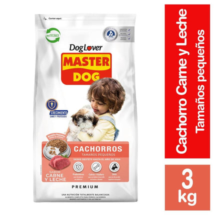 Alimento Seco Cachorro Raza Pequeña Carne y Leche Bolsa