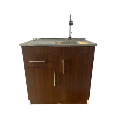 Kit Lavaplatos con mueble 80x50 Chocolate Secador Izquierdo