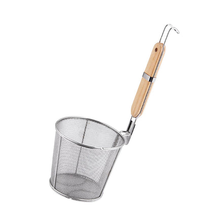 Cesta De Freidio De Fideos De Pasta De Acero Inoxidable Para Tensar El Diámetro Superior Del Restaurante 16 Cm