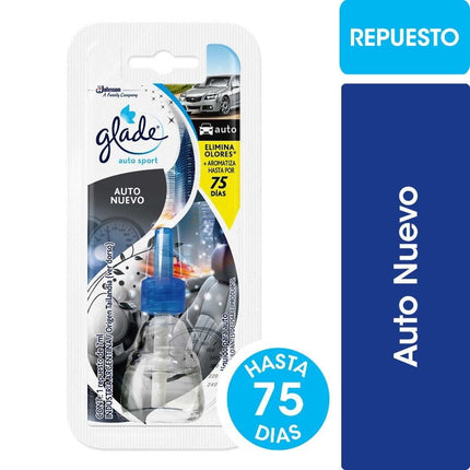 Aromatizante Autosport Auto Nuevo Repuesto, 7 ml