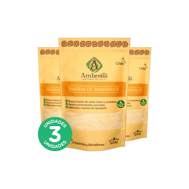 Pack 3, Harina de Amaranto 500gr