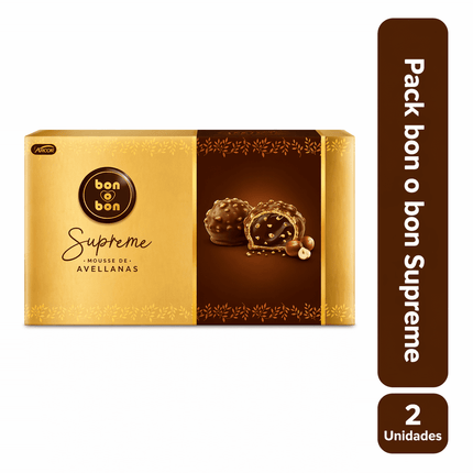 Pack 2 Bon O Bon Supreme Avellana