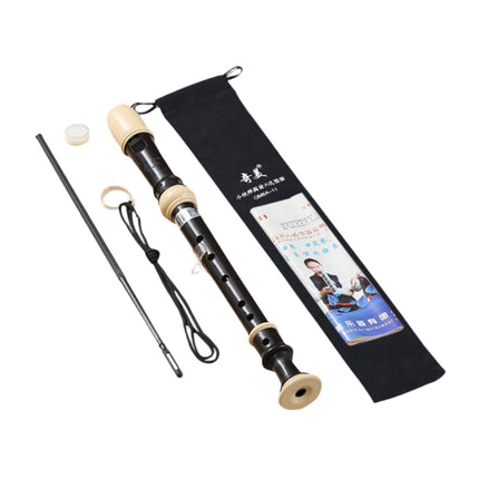 Flauta Dulce Soprano Alemana, Instrumento Musical Para Instrumentistas, Color Negro