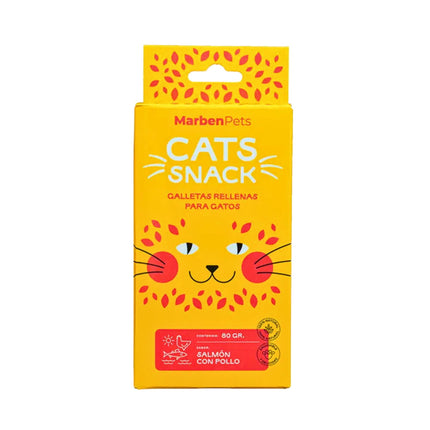 Galleta Rellena Gato Sabor Salmon con Pollo Caja