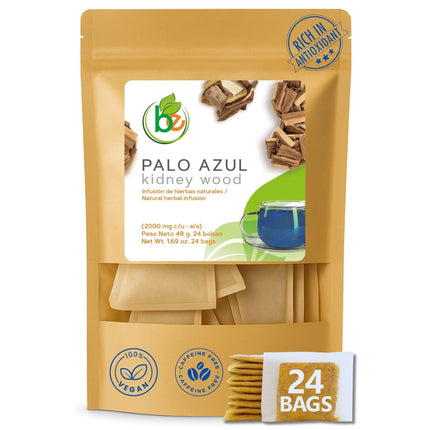 Té de hierbas BExpertUSA Palo Azul 24 bolsitas de té 100% natural